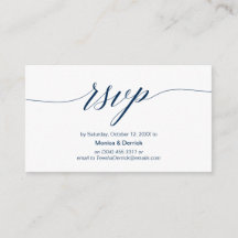 Elegantes klassisches, Navy Blue Script, UAWG Resp