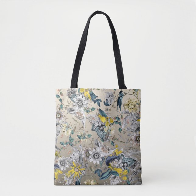 Elegantes klassisches Passion floral Muster Gold (Vorderseite)