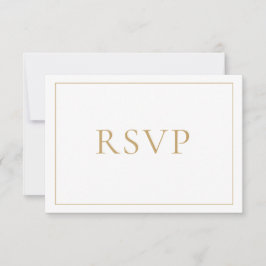Elegantes klassisches Skript RSVP Karte