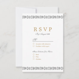 Elegantes klassisches UAWG RSVP Karte