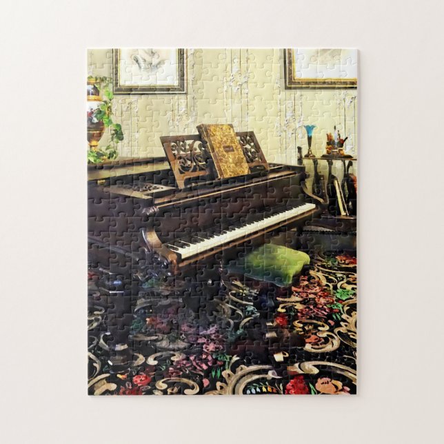 Elegantes Klavier im Viktorianischen Saal Puzzle (Vertikal)