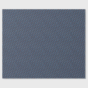 Elegantes Klavierblau-Muster Geschenkpapier