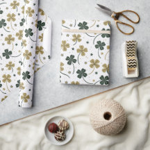 Elegantes Kleeblatt & Gold St. Patrick's Day