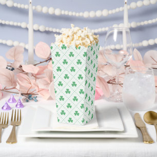 Elegantes Kleeblattmuster-Popcorn 3,75x3,5x7,5 Geschenkschachtel