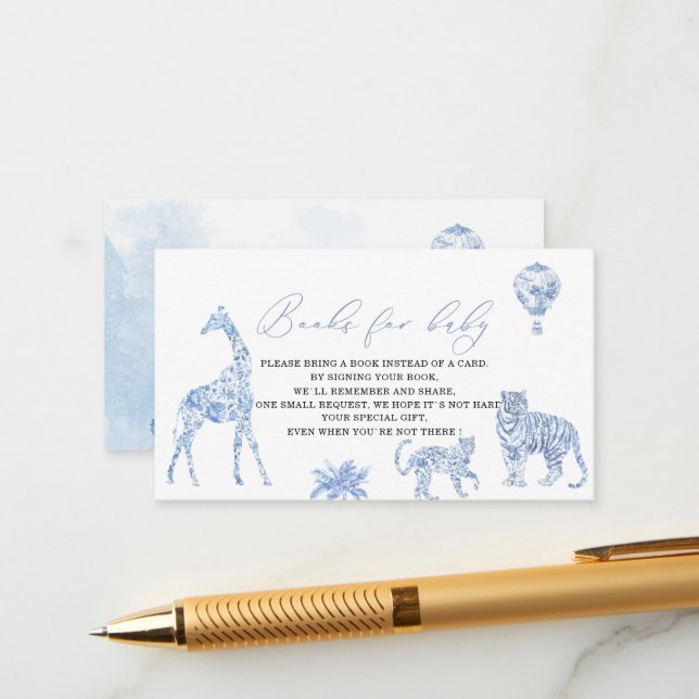 Elegantes Kleinkind Begleitkarte (Vorderseite/Rückseite Beispiel)