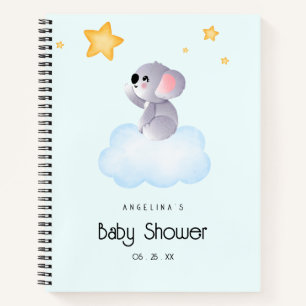 Elegantes Koala Baby Shower Gift List-Notebook Notizbuch