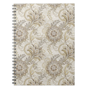 Elegantes königliches florales Paisley-Design-Must Notizblock