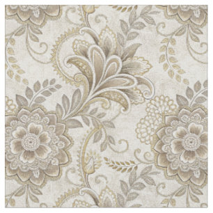 Elegantes königliches florales Paisley-Design-Must Stoff