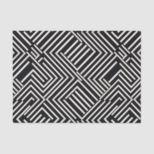 Elegantes kontrastfarbenes Tissue von Ferns Seidenpapier (Vorderseite)