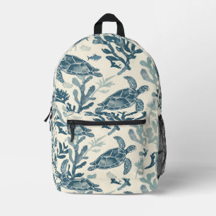 Elegantes Korallenmuster Bedruckter Rucksack