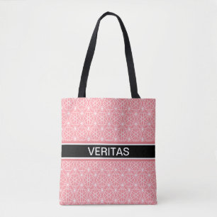 Elegantes Korallenrosa und Weiß Sternenmuster