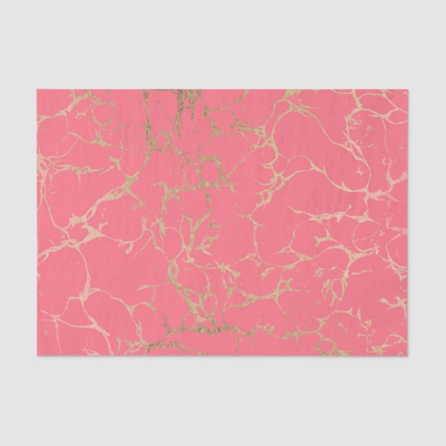 Elegantes korallenrotes seidenpapier (Vorderseite)