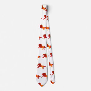 Elegantes Krawatten-Feuer-Pferd Krawatte