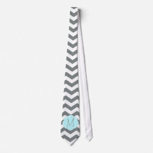 Elegantes, kühles, klassisches graues Chevron-Mono Krawatte