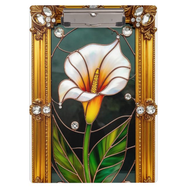 Elegantes Kunstgewerbe Klemmbrett (Vorderseite)