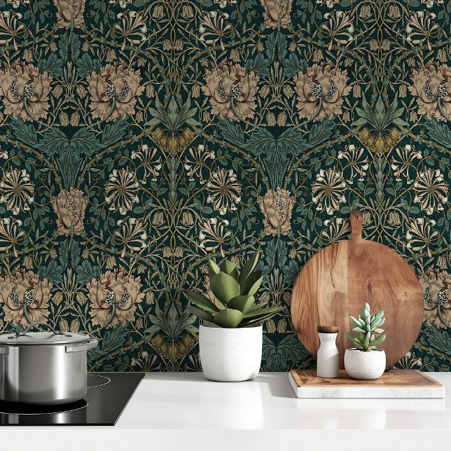 Elegantes Kunsthandwerk Honeysuckle Peel & Stick Tapete (Von Creator hochgeladen)