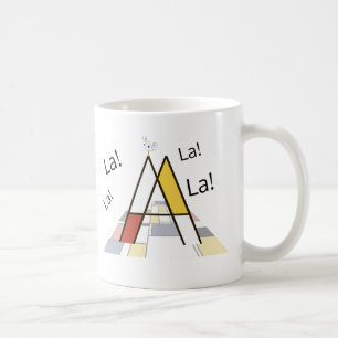 Elegantes, künstlerisches Monogramm. Buchstabe A Kaffeetasse