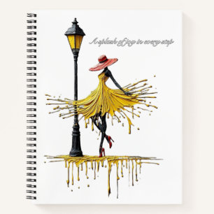 Elegantes & künstlerisches Spiralnotizbuch Notizbuch