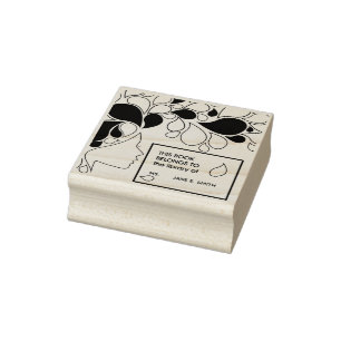 Elegantes Kunstmuseum Das Personalisierte Buchzeic Gummistempel
