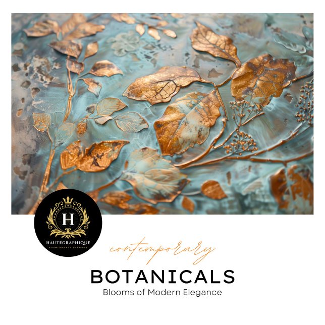 Elegantes Kupfer-Botanisches Gewebepapier Seidenpapier (Von Creator hochgeladen)