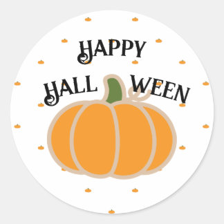 ELEGANTES KÜRBIS-MUSTER FROHES HALLOWEEN AUFKLEBER