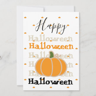 ELEGANTES KÜRBIS-MUSTER FROHES HALLOWEEN EINLADUNG