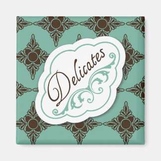 Elegantes Label Magnet für "Delicates" Wäscherei