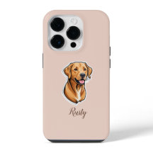 Elegantes Labrador Retriever Custom Foto Blush Pin