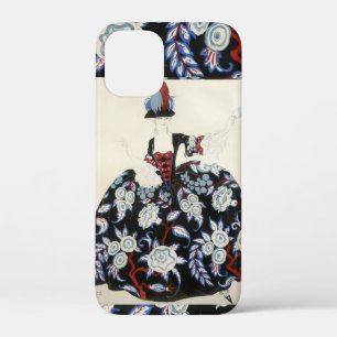 ELEGANTES LADY FLORAL DRUCK MIT SCHWARZ-WEISSEN BL Case-Mate iPhone HÜLLE