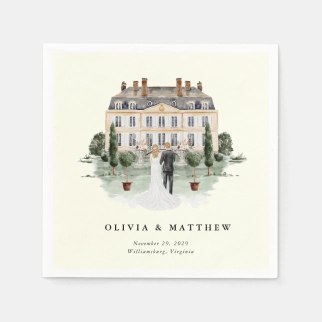 Elegantes Landgut | Ranch Country Wedding Serviette (Vorderseite)