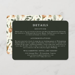 Elegantes Landgut   Ranch Green Enclosure Card Begleitkarte