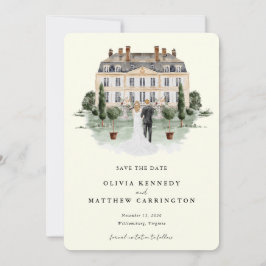 Elegantes Landgut | Ranch Save the Date Einladung