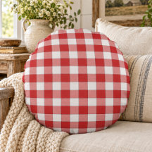 Elegantes Landpicknick Weiß Rot Kariert