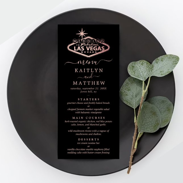 Elegantes Las Vegas Hochzeit in Urlaubsort Menü (Von Creator hochgeladen)