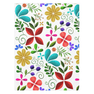 Elegantes lateinamerikanisches volkstümliches Flor Tischdecke