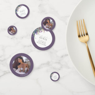 Elegantes Lavendel-Brautparty Konfetti