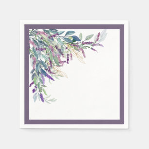 Elegantes Lavendel-Brautparty Serviette