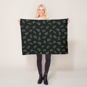 Elegantes Leaf Print Fleece - Gemütliches und stil