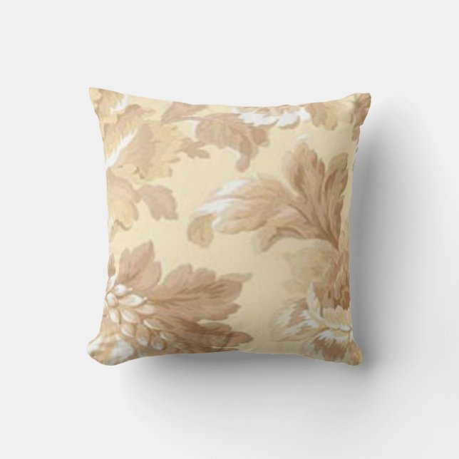 Elegantes Leaf Reversible Pillow Kissen (Vorderseite)