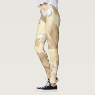 Elegantes Leaf und Rose Leggings