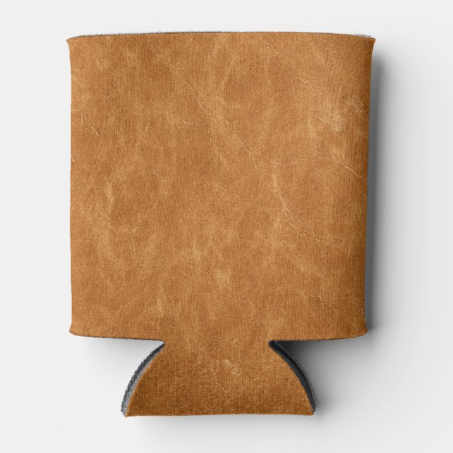 Elegantes Lederhintergrund Dosenkühler (Vorderseite)