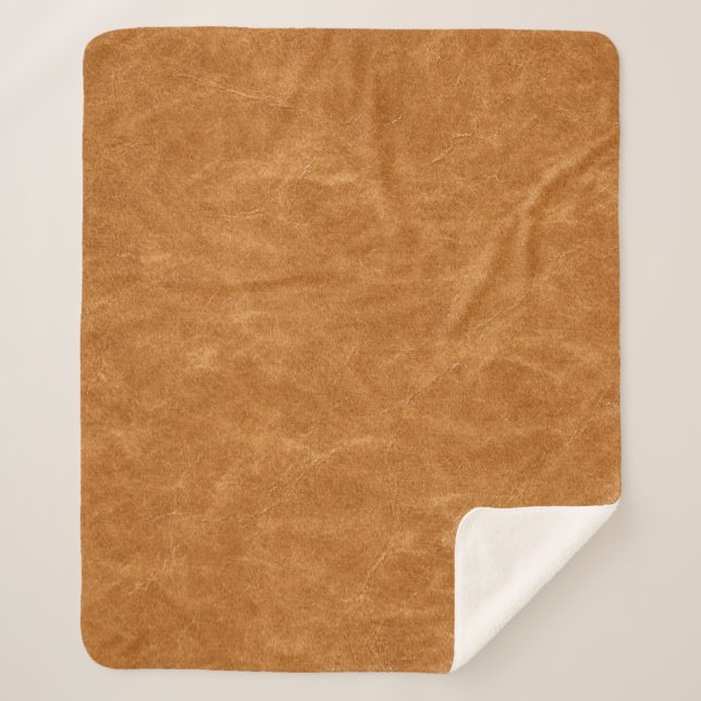 Elegantes Lederhintergrund Sherpadecke (Vorderseite)