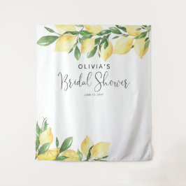 Elegantes Lemon Brautparty Tapestry Wandteppich