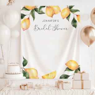 Elegantes Lemon Brautparty Wandteppich