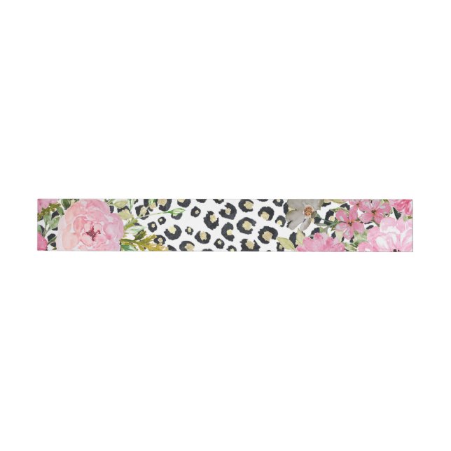 Elegantes Leopard Print und Blumendesign (Person)