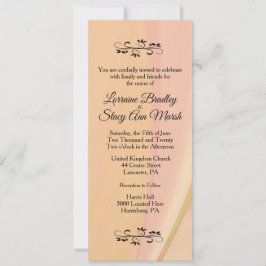 Elegantes Lesbian. Einladung zum Hochzeitsfest