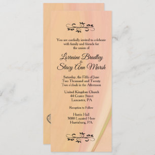 Elegantes Lesbian. Einladung zum Hochzeitsfest