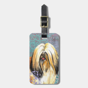 Elegantes Lhasa Apso Gepäckanhänger