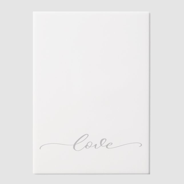 Elegantes Liebe-Script (Vorderseite)