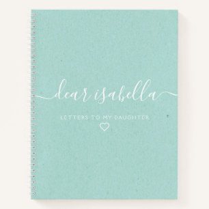 Elegantes liebes Daughter-Memory-Notebook Notizbuch